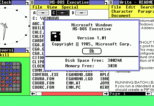 ระบบปฏิบัติการ Windows 1.0