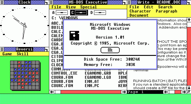ระบบปฏิบัติการ Windows 1.0